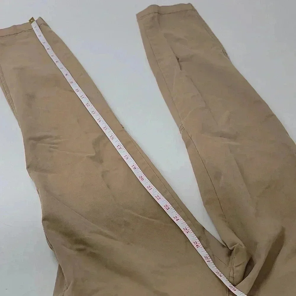 A.L.C Quintin Stretchy Cotton Front Zip Slim Pants Size 6 Moto Casual Mi…